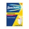 Beechams Cold & Flu Sachets 5pk - Blackcurrant