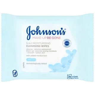 Johnson's 5-in-1 Moisturising Cleansing Wipes 1 Johnson's 5-in-1 Moisturising Cleansing Wipes