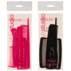 Hair Comb Set 6pc - Pink -Beauty Product Store 314933 style studio 6 piece comb set main