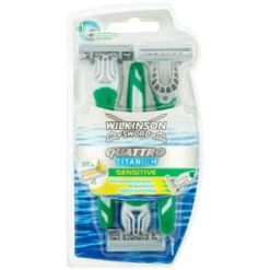 B&M Wilkinson Sword Quattro Titanium Sensitive 3pk