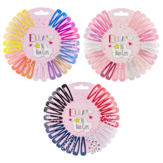 Ella Hair Clips 30pk - Red, White & Blue 2 Ella Hair Clips 30pk - Red, White & Blue - Image 2