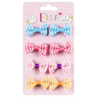 Ella Hair Clips 8pk - Bows 1 Ella Hair Clips 8pk - Bows