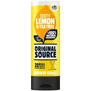 Original Source Shower Gel 500ml - Zesty Lemon & Tea Tree 1 Original Source Shower Gel 500ml - Zesty Lemon & Tea Tree