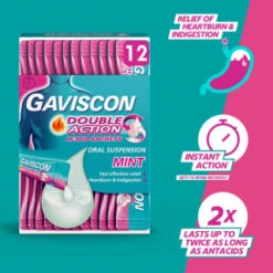 Gaviscon Double Action Liquid Sachets 12pk -Beauty Product Store 345488 gaviscon 12 x 10ml double action 10ml liquid sachets 2