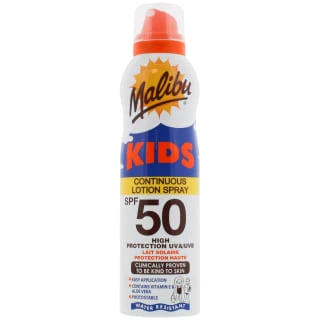 Malibu Kids Continuous Lotion Spray Spf 50 175ml 1 Malibu Kids Continuous Lotion Spray Spf 50 175ml