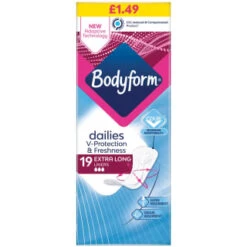 Bodyform Extra Long Liners 19pk