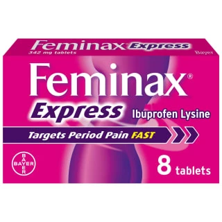 B&M Feminax Express Period Pain & Cramps Tablets 8pk 1 B&M Feminax Express Period Pain & Cramps Tablets 8pk