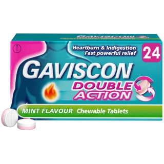 Gaviscon Double Action Chewable Tablets 24pk 1 Gaviscon Double Action Chewable Tablets 24pk
