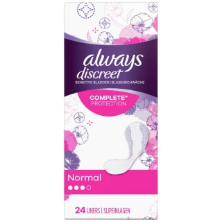 Always® Always Discreet Liners 24pk - Normal 1 Always® Always Discreet Liners 24pk - Normal