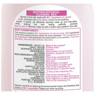 Garnier SkinActive Cleansing Milk With Rose Water 200ml 2 Garnier SkinActive Cleansing Milk With Rose Water 200ml - Image 2