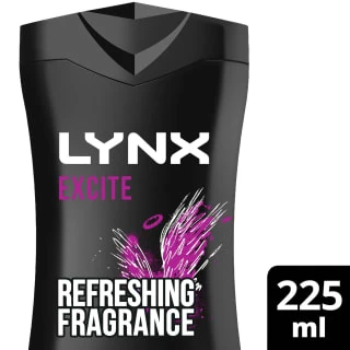 Lynx Shower Gel 225ml - Excite 2 Lynx Shower Gel 225ml - Excite - Image 2