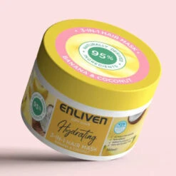 Enliven Hydrating 3-in-1 Hair Mask 350ml - Banana & Coconut -Beauty Product Store 384888 enliven mask 350ml banana coconut