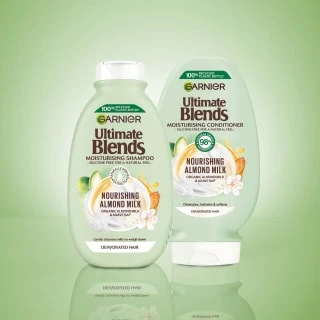 Garnier Ultimate Blends Conditioner 400ml - Almond Milk 2 Garnier Ultimate Blends Conditioner 400ml - Almond Milk - Image 2
