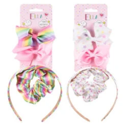 Ella Hair Accessory Set 4pk - Rainbow 13 Ella Hair Accessory Set 4pk - Rainbow -Beauty Product Store 396452 4pk ella hair accessory set group